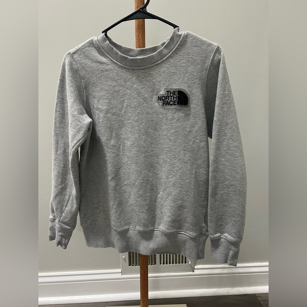 The North Face Heather Gray Women’s  Crewneck Embroidered Logo size XS